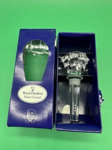 ROYAL DOULTON Finest Crystal decanter Bottle stopper New In Box - Picture 1 of 8
