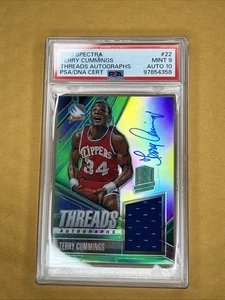 2013-2014 Panini Spectra Terry Cummings #22 Threads Autographs PSA 9 AUTO 10 - Picture 1 of 3