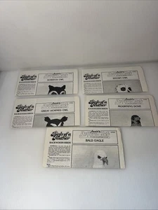 Lote de 5 ANNIE'S PATTERN CLUB Vintage 1982 BIRDS OF A FEATHER Backwoods Series - Imagen 1 de 11