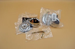 Carisle Brass Fingertips Victorian knob 48mm polished chrome 2 PACK  DL47ECP - Picture 1 of 12