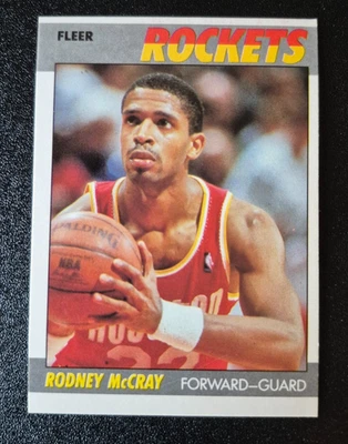 1987-88 Fleer Basketball Rodney McCray #72 NR MINT 87 Houston Rockets 2nd card - Image 1 of 3