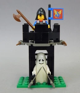 Lego 1888 Black Knights Guardshack 1992 vintage brillo fantasma completo - Imagen 1 de 2