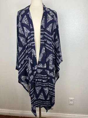 Lularoe L/XL Savannah Two Tone Purple/White  Kaftan Inspired Wrap With Belt/Sash - Image 1 of 4