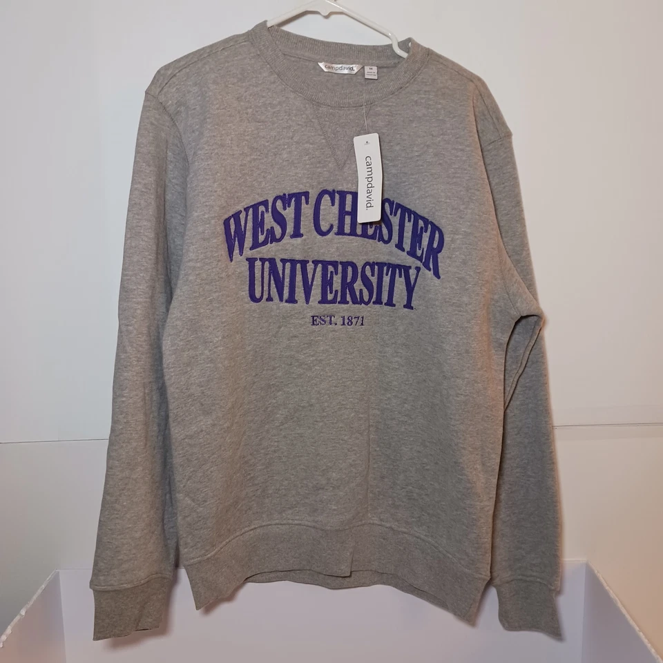 Sudadera Pullover Camp David West Chester University Polar Para Hombre Talla M Gris Foto 1 de 4