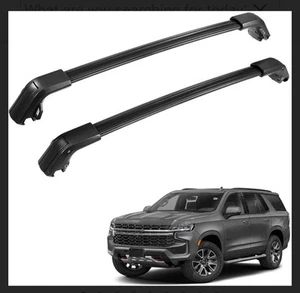 Car Roof Rack Cross Bars, Roof Bar for 2015-2020 Suburban & Tahoe with Grooved  - Picture 1 of 8