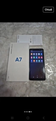 Samsung Galaxy A7 (2018) SM-A750FN/DS - 64GB - Black (Sbloccato) (Dual SIM) - Immagine 1 di 4