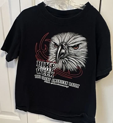 Camiseta Juvenil Daytona Beach Bike Semana 70 Aniversario (Negro, Juvenil Talla 6/8) Foto 1 de 3