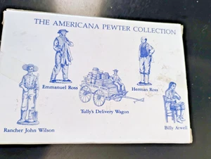 The Americana Pewter Collection contiene 5 diverse figurine in peltro massello AH72 - Foto 1 di 2