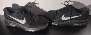 Nike Air Max 2017 Black Running Shoes 849559-001 Men's Size 9 *FAIR* - Picture 1 of 18