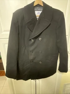 CAPPOTTO P LUNGO E ALTO US NAVY USN P PEA uomo taglia 44 44 con bottoni di ancoraggio - Foto 1 di 11