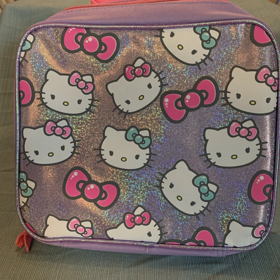 Fiambrera Hello Kitty rosa brillo suave Foto 1 de 3