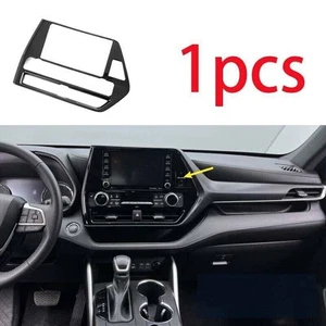 For Toyota Highlander 2020-2023ABS Carbon Fiber Console AC Navigation GPS Panel - Picture 1 of 6