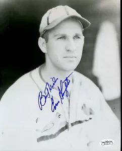 Enos Slaughter Signed Jsa Cert Sticker 8x10 Photo Authentic Autograph - Picture 1 of 1