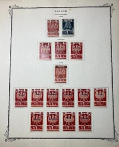 Rare 1944-1945 Poland 25gr / 50gr Stamp Mint hinged - Picture 1 of 9