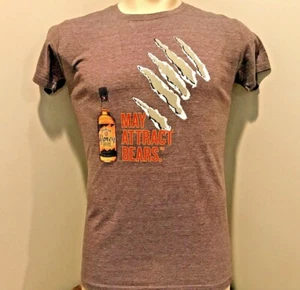 Jim Beam Honey Whiskey Women’s T-shirt Gray Large - Picture 1 of 7