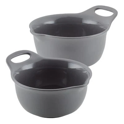 DARK GRAY - 2-pc. Ceramic Mixing Bowl Set |4077 - Image 1 of 4