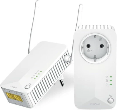 STRONG Powerline WI-FI 600 KIT Powerline Adapter PowerLAN schnelles WLAN B WARE - Bild 1 von 4
