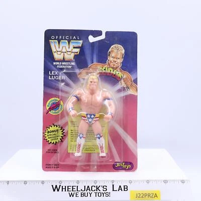 Figura de Lucha Lex Luger 5" Flexible WWF 1994 NUEVO MOSC Just Toys De Colección MOSC Foto 1 de 2