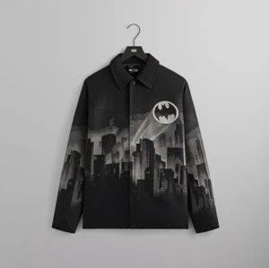Kith x Batman Signal Tapestry Coach Jacket Size Large - Picture 1 of 9