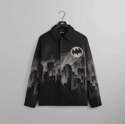 Kith x Batman Signal Tapestry Coach Jacket Size Large - Image 1 of 4