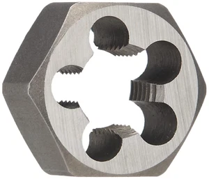 - DWTMHX14X1.5 M14 X 1.5 Carbon Steel Hex Rethreading Die, DWT Series - Picture 1 of 12