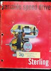 1960 Sterling Variable Speed Drive" catalogue vintage
