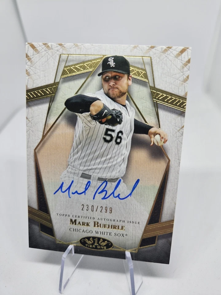 2022 Topps Tier One Prime Performers Auto /299 Mark Buehrle #PPA-MBU Auto - Image 1 of 2