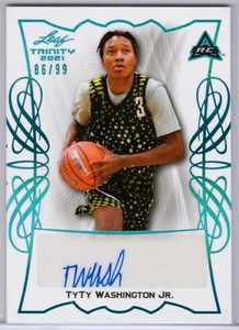2021-22 Leaf Memories 2021-22 Trinity TyTy Washington Jr Ty /99 Auto - Picture 1 of 2
