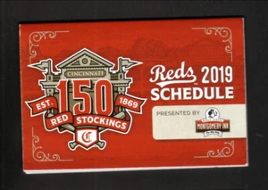 Cincinnati Reds--2019 Pocket Schedule--Montgomery Inn - Picture 1 of 2