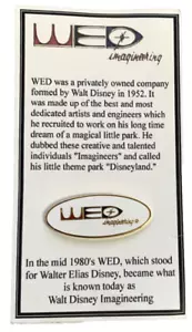 Spilla Imagineering 2001 Disneyana WED (Walter Elias Disney) Imprese 1952 - Foto 1 di 3