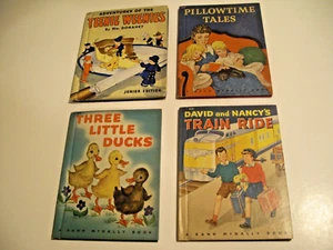 LOT 4 EX 1941-45 Rand McNally Childrens HB Books Teenie Weenies 329+386+406+408 - Picture 1 of 24