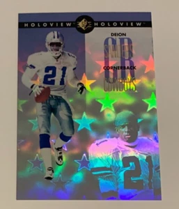 NFL DEION SANDERS Dallas Cowboys 1996 SP Holoview Insert Trading CARD #26 - Bild 1 von 3