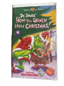 How the Grinch Stole Christmas VHS 2000 Clam Shell Jim Carrey - Picture 1 of 2