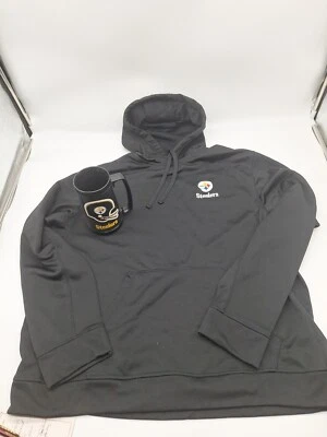 Pittsburgh Steeler Hoodie By Dunbrooke M XL & Vintage 1976 Thermo Serve Mug. - Image 1 of 4