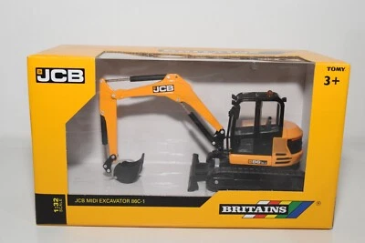 B4 1:32 BRITAINS 43013 JCB MIDI 86C-1 EXCAVATOR EXCAVATOR CRANE MIB 6 - Image 1 of 4