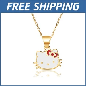 Sanrio Women's 10k Gold Pendant Necklace - 18" Officially Licensed Charm - Picture 1 of 8