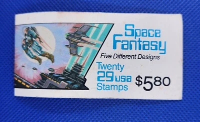 US Stamps - Space Fantasy  #BK207, 29 Cents Stamps Never Hinged - Image 1 of 3