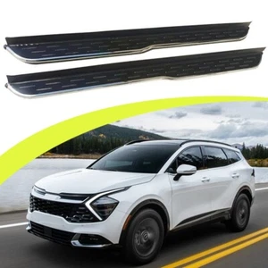 2Pcs Running Board Side Step Fits for KIA Sportage 2022 2023 2024 Pedal Nerf Bar - Picture 1 of 8