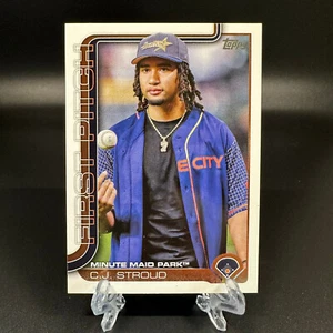 2025 Topps Series 1 C.J. Stroud First Pitch #FP-10 Houston Astros - Bild 1 von 2