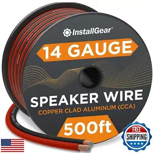 InstallGear 500ft 14 Gauge Speaker Wire AWG True Spec and Soft Touch Cable - - Picture 1 of 5
