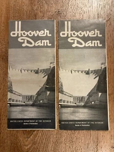 Vintage Hoover Dam Tourist Brochure Pamphlets (Lot of 2) - Picture 1 of 7