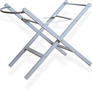 Clair de Lune | Folding Moses Basket Stand | Fits Wicker & Palm Grey - Picture 1 of 6