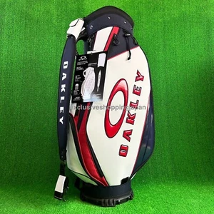 Oakley Golf Cart Bag 9.5 x 47in 5-way 18.0 2025 Padded Shoulder White Multi New - Picture 1 of 19