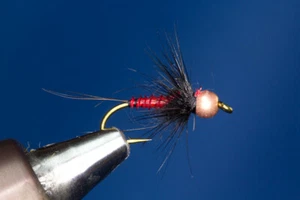 Fliegentom Nymph 3 piezas "Biotbody" ninfas rojas - Bild 1 von 3