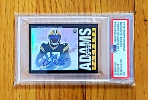 2014 TOPPS CHROME MINI DAVANTE ADAMS TOPPS 85 PSA/DNA AUTO-REF RC 9/15, #5 POP 1 - Picture 1 of 2