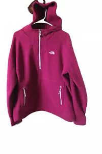The North Face pink magenta 1/2 Zip Fleece Pullover hoodie sweatshirt-XXL-NWOT - Picture 1 of 8