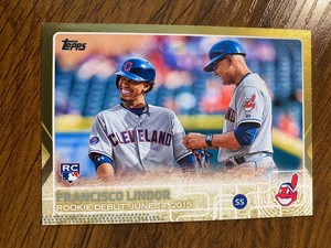 2015 Topps Update Series - Rookie Debut Gold #US286 Francisco Lindor /2015 (RC)