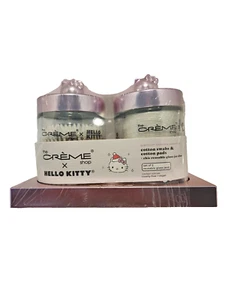 The Creme Shop x HELLO KITTY Sanrio Glas Glas Set Baumwollpads & Tupfer mit Ständer - Bild 1 von 2