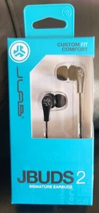 JLab Black JBuds2 Signature Earbuds Comfort Fit Headphones - Picture 1 of 6