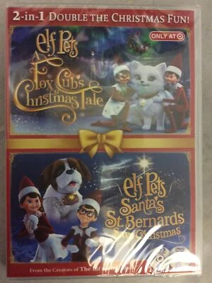 Target Exclusive Elf Pets Fox Cub & Santa's St. Bernard Dual DVD Blu-Ray - Image 1 of 3
